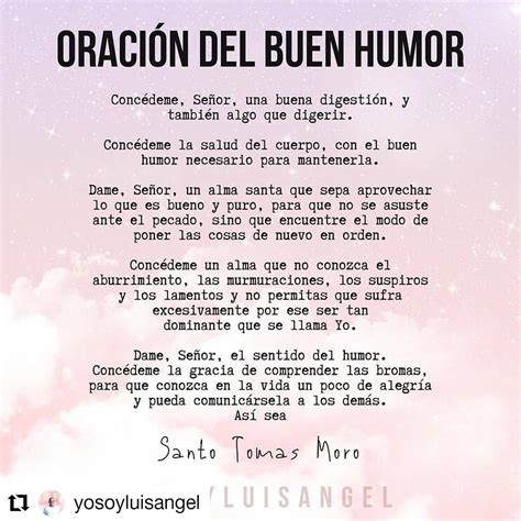 Oración para el Buen Humor Concédeme Señor una buena losangeles