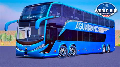 Skin G8 1800 Dd 8x2 Águia Branca Skins World Bus Driving Simulator