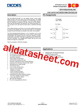 AP3105NA Datasheet(PDF) - Diodes Incorporated