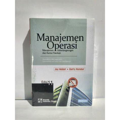 Jual Buku Manajemen Operasi Edisi Jay Heizer Full Halaman Shopee