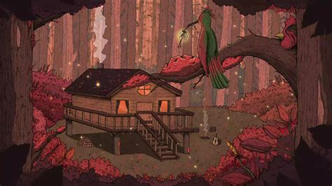 Cabin In The Forest Live Wallpaper - WallpaperWaifu