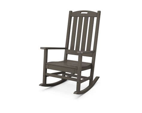 POLYWOOD Nautical Porch Rocking Chair In Vintage Finish Patio Furniture