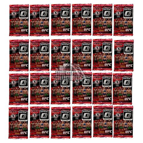 2022 Panini UFC Donruss Optic Blaster 24 Pack Lot Purple Parallel