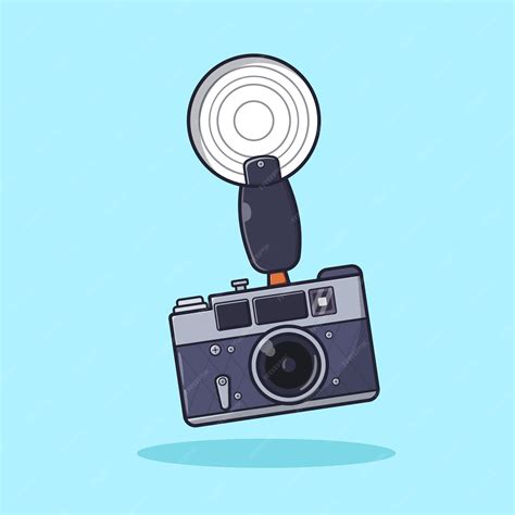 Icono De Vector De Ilustración De Cámara Vintage Antiguo Aislado
