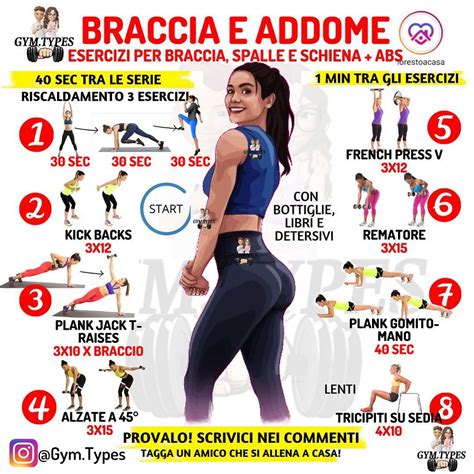 Allenamento Addominali E Braccia A Casa