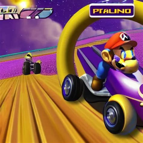 Thanos In Mario Kart Game Screenshot Realistic Stable Diffusion