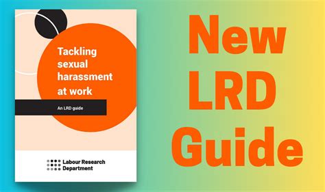 Tackling Sexual Harassment At Work An Lrd Guide Lrd