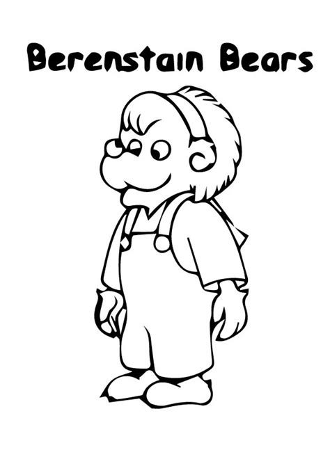 Berenstain Bears 3 Coloring Page - Free Printable Coloring Pages for Kids