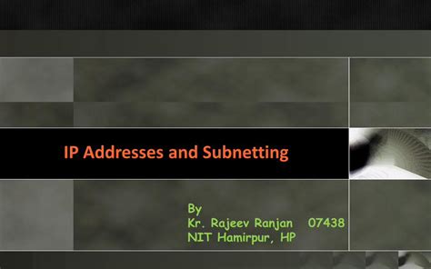 PDF IP Addresses And Subnetting DOKUMEN TIPS