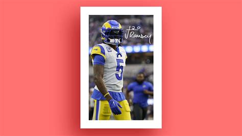 Jalen Ramsey La Rams Poster Jalen Ramsey Poster La Rams Print Wall Art