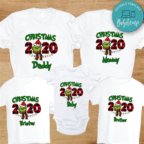 The Grinch Christmas Family Matching Shirts | Bobotemp