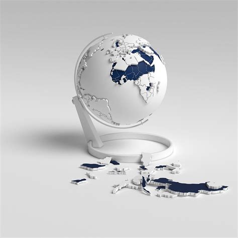 Puzzle Globe on Behance