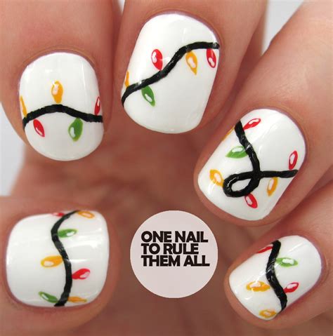 One Nail To Rule Them All Tutorial Tuesday Christmas Lights
