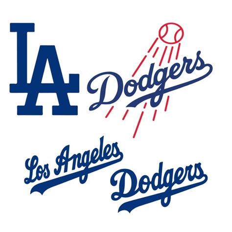 LA Dodgers Cut Files SVG Files Baseball Clipart Cricut Los