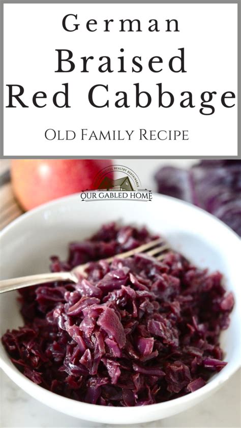 Traditional German Red Cabbage Recipe - Our Gabled Home