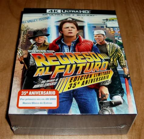 TRILOGIE RETOUR AL Futuro 4K UHD Bd Back To The Future Steelbook