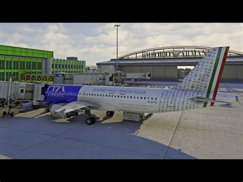 MSFS Milan Linate Departure Fenix A320 V2 Block 1 YouTube