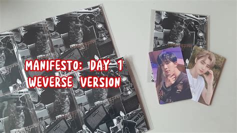 UNBOXING ENHYPEN MANIFESTO DAY 1 WEVERSE VERSION YouTube