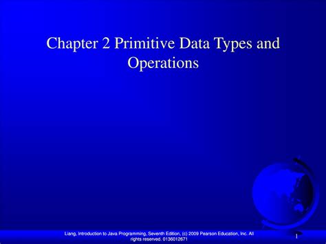 Ppt Chapter Primitive Data Types And Operations Powerpoint