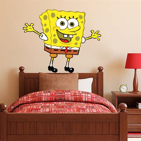 Spongebob Bedroom Decal Mural Spongebob Wall Stickers Sponge Bob