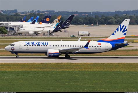 TC SOM SunExpress Boeing 737 8 MAX Photo By Christoph Plank ID