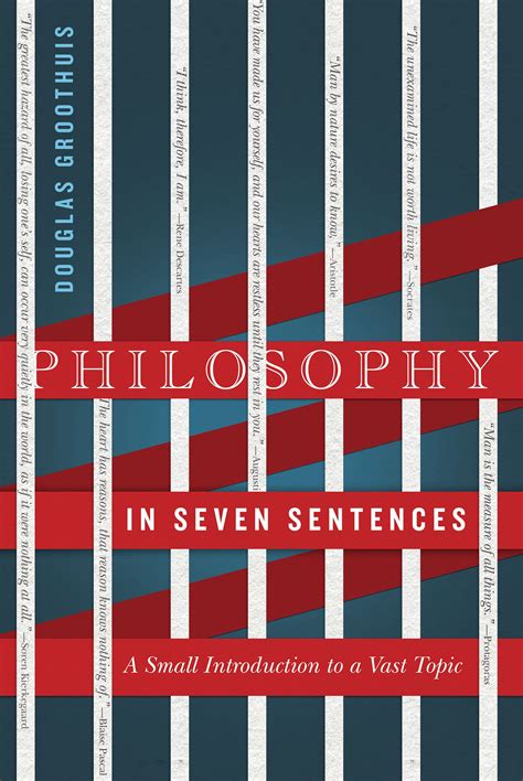 Philosophy In Seven Sentences Book Cover On Behance