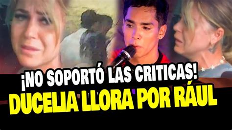 DUCELIA ECHEVARRIA R0MPE EN LLANTO TRAS CRITICAS POR SU RELACIÓN CON