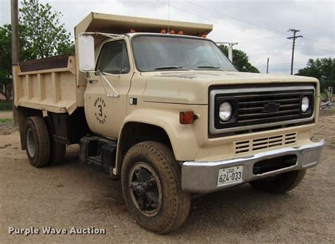 1985 Chevrolet C70 Dump Truck In Hedley Tx Item Df8038 Sold Purple Wave