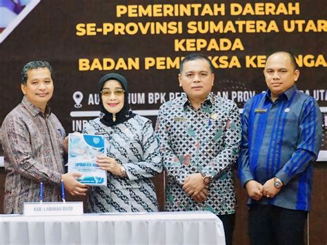 Plt Bupati Labuhanbatu Serahkan LKPD Unaudited Tahun 2023 Ke BPK RI