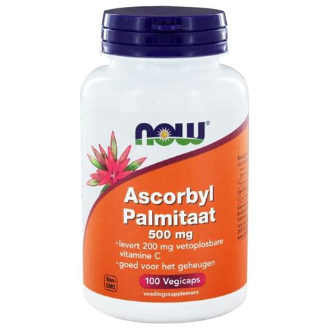 Now Ascorbyl Palmitaat Vitamine C Mg Vcaps Vitadvice Bv