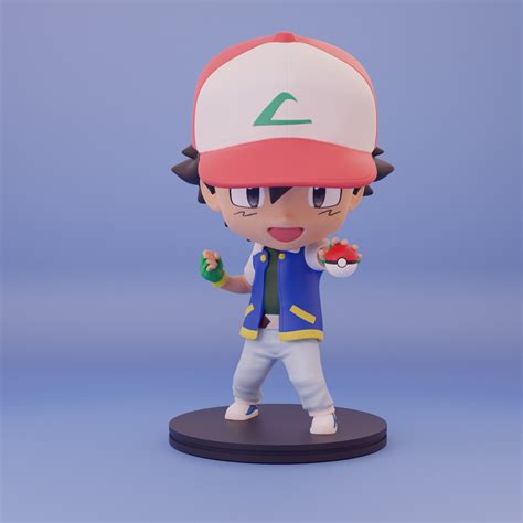 Fichier Stl Ash Ketchum Pokemondesign Pour Impression D