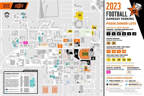 Oklahoma State Cowboys Football Interactive Seating Chart