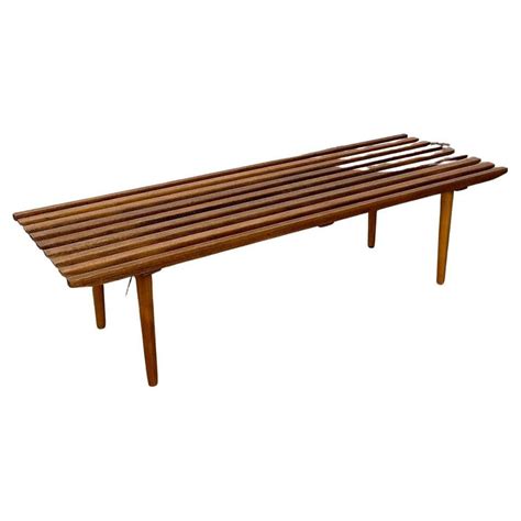 Expandable Black Slat Bench At 1stdibs Expanding Slat Bench Expandable Slat Bench