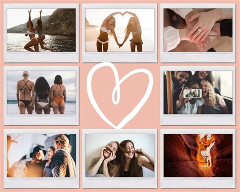 Create Your Own Heart Shaped Photo Collage