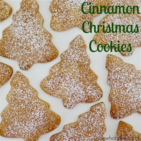 Cinnamon Christmas Cookies - She Who Bakes