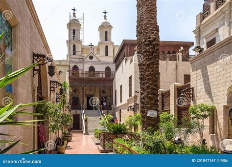 Fachada De La Iglesia Ortodoxa Copta De Los Marys V Rgenes Del Santo En