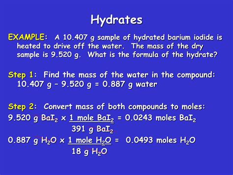 Ppt Molar Mass Empirical And Molecular Formulas Powerpoint Presentation Id6869339