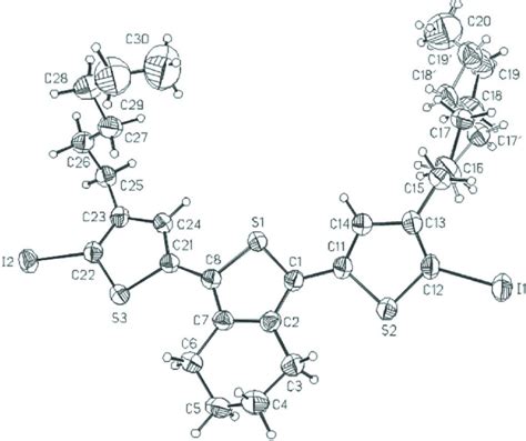 Molecular Structure Of The First Of The Two Crystallographically