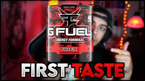 Faze X Unboxing And First Taste Test Faze 10 Year Celebration G Fuel