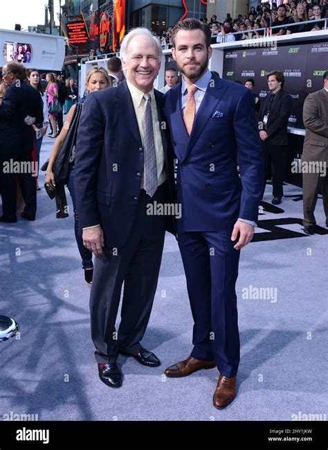 Chris Pine, Robert Pine attending the premiere of "Star Trek: Into ...