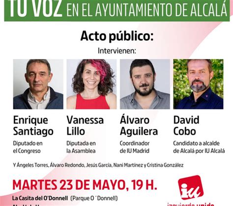 Elecciones Alcal Iu Enrique Santiago Participa Este Martes