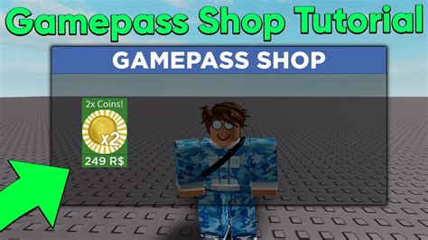 How To Make A Gamepass Shop In Roblox Studio Youtube