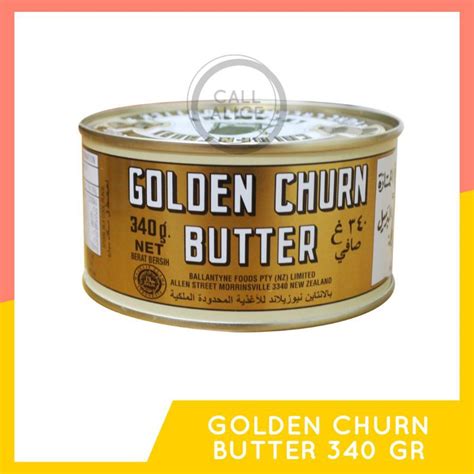 Jual Golden Churn Butter Salted Canned Kaleng 12 Oz 340gr Pure Creamery