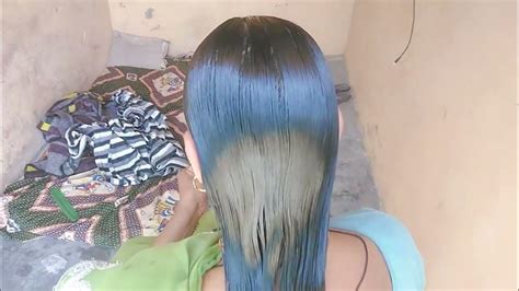 Heavy Hair Oiling Indian Long Hair Oiling And Combing Neatly Combed Hair Youtube