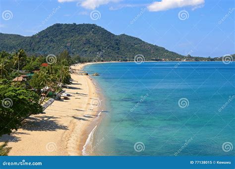 High Angle View of Lamai Beach on the East Coast of Ko Samui in Stock ...