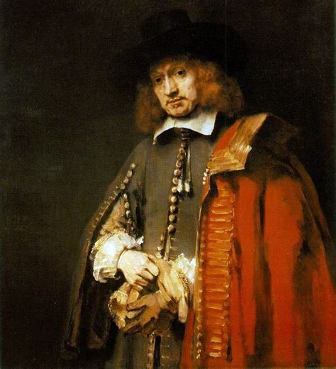 Jan Sixs Rembrandt Harmens Van Rhine의 초상화 렘브란트