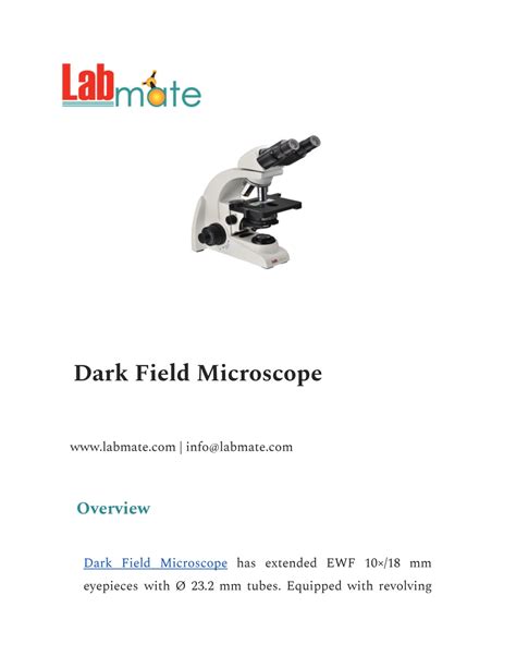 Ppt Dark Field Microscope Powerpoint Presentation Free Download Id