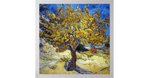 Van Gogh Mulberry Tree Masterpiece Art Poster | Zazzle