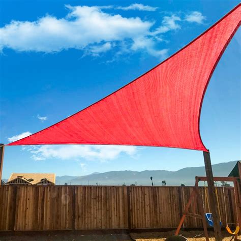 Amazon Kanagawa Sun Shade Sail X X Scarlet Triangle Uv