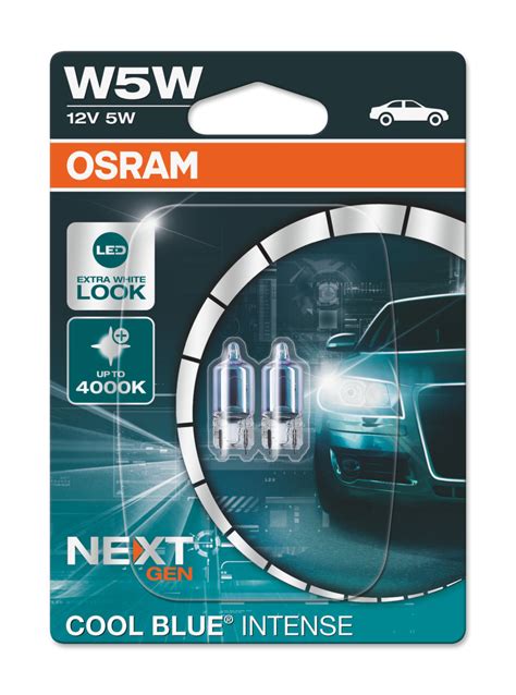 Osram Cool Blue Intense Next T W W V K Xenon Look Mk Led